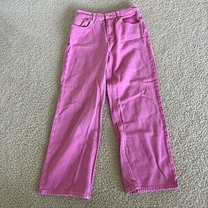 Pink Wide Leg Shein Size 29 Jeans